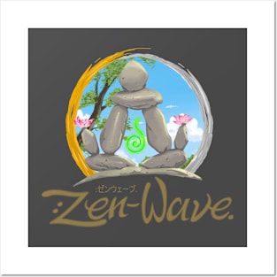 : Zen-Wave; Stone-Monk. Posters and Art